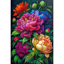 Charger l&#39;image dans la galerie, Flower-Full Round Diamond Painting-40x60cm-Large Size
