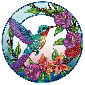 Vitrail Papillon-Peinture de diamant spéciale partielle-30x30cm