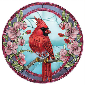 Vitrail Papillon-Peinture de diamant spéciale partielle-30x30cm