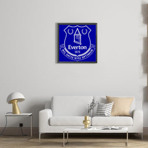 Everton Football Club-complet Round peinture au diamant-40x40cm