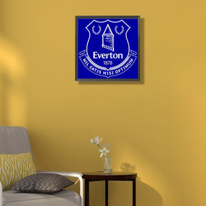 Everton Football Club-complet Round peinture au diamant-40x40cm