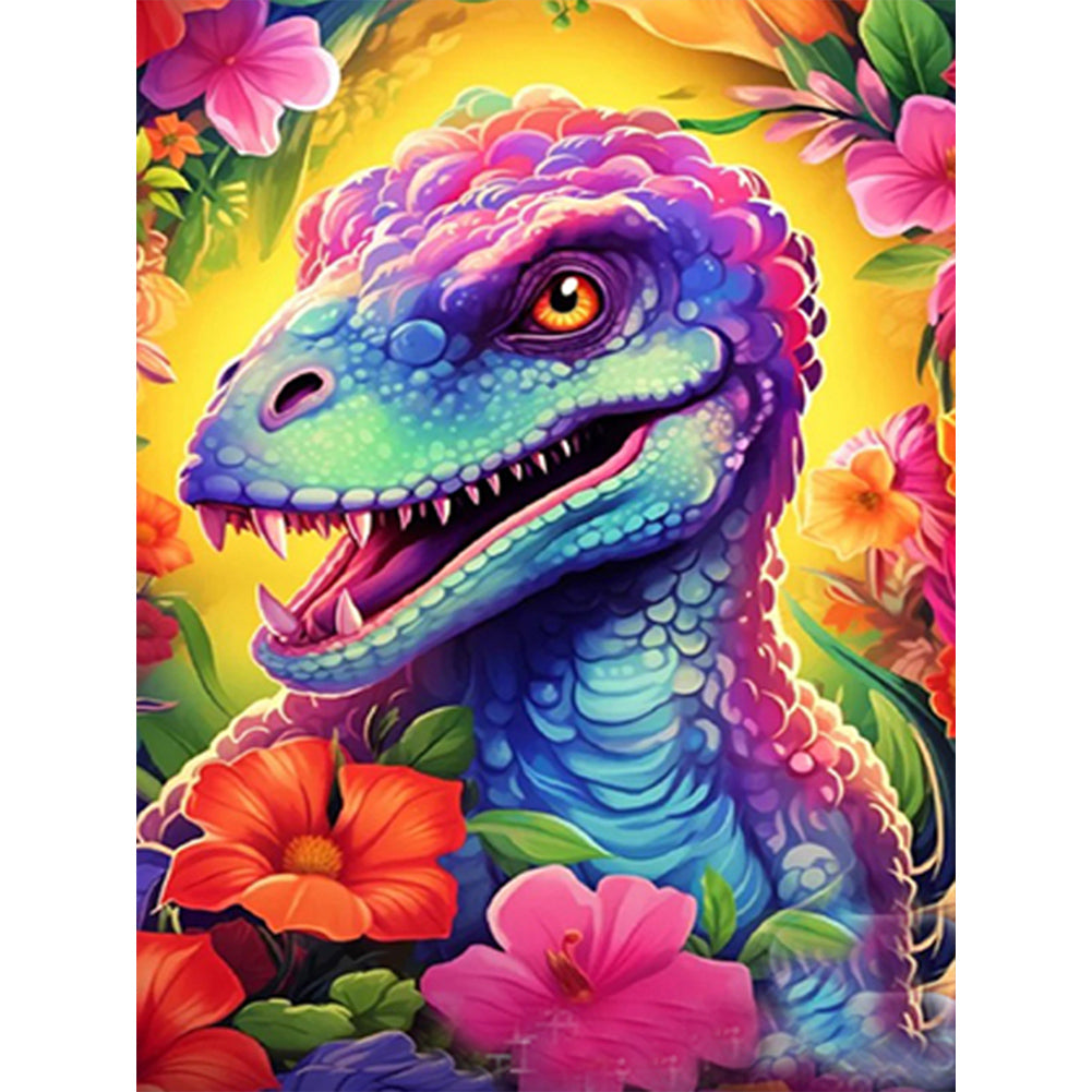 Rainbow Dragon-FULL Round Diamond Painting-30x40cm