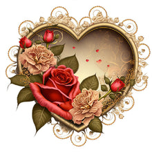 Charger l&#39;image dans la galerie, Love Rose-FULL Round Diamond Painting-30x30cm
