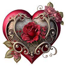 Charger l&#39;image dans la galerie, Love Rose-FULL Round Diamond Painting-30x30cm
