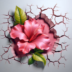 Flowers-FULL Round Diamond Painting-30x30cm