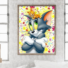 Charger l&#39;image dans la galerie, Cat-complet Round peinture au diamant-30x40cm
