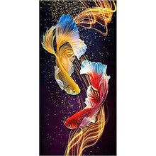 Charger l&#39;image dans la galerie, Poissons colorés - peinture complète de diamant - 85x45cm
