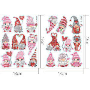2pcs Noël DIY Diamant Dessin Autocollants