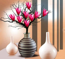 Charger l&#39;image dans la galerie, Vase - diamant rond complet -
