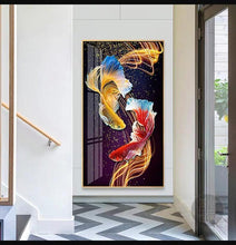 Charger l&#39;image dans la galerie, Poissons colorés - peinture complète de diamant - 85x45cm
