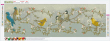 Charger l&#39;image dans la galerie, Oiseaux - peinture complète de diamant - 80x30cm
