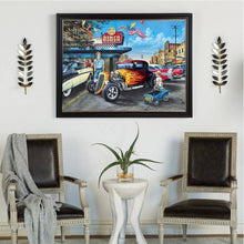 Charger l&#39;image dans la galerie, Voiture d’époque - diamant rond complet - 40x30cm
