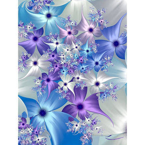 Fleur d’art - diamant rond complet - 40x30cm