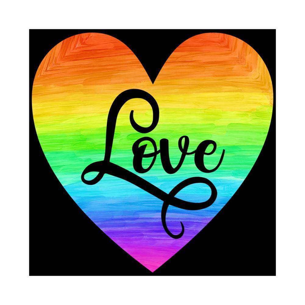 LOVE - diamant rond complet - 30x30cm
