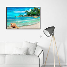 Charger l&#39;image dans la galerie, Mer - diamant rond complet - 40x30cm
