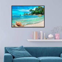 Charger l&#39;image dans la galerie, Mer - diamant rond complet - 40x30cm
