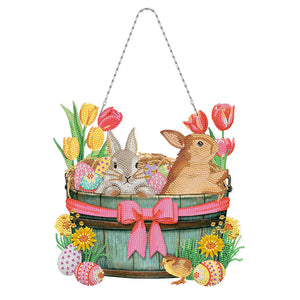 Oeuf de lapin de Pâques - Pendentif bricolage