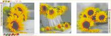 Charger l&#39;image dans la galerie, Tournesol - diamant rond complet - 105x35cm
