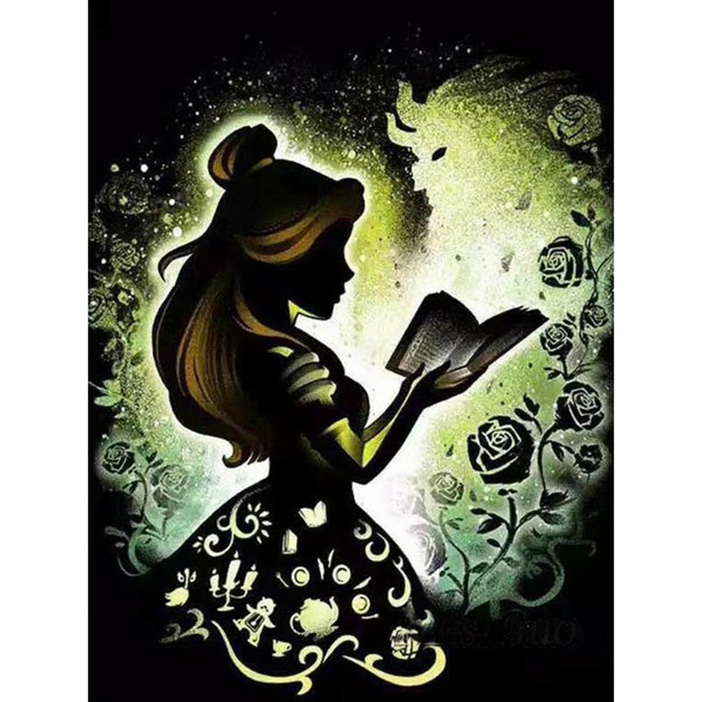Figure de caricature de tableau noir - Perceuse ronde 30 * 40CM