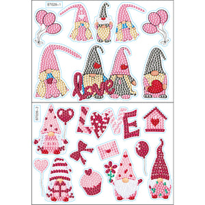 2pcs Noël DIY Diamant Dessin Autocollants