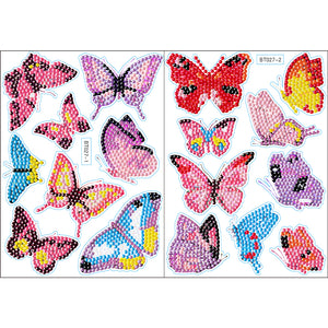 2pcs 5D DIY Diamant Peinture Autocollants