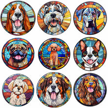Charger l&#39;image dans la galerie, Sirène en Vitrail Dog-Full Round Diamond Painting-30x30cm
