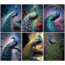Charger l&#39;image dans la galerie, Peacock-Full Round Diamond Painting-30x40cm
