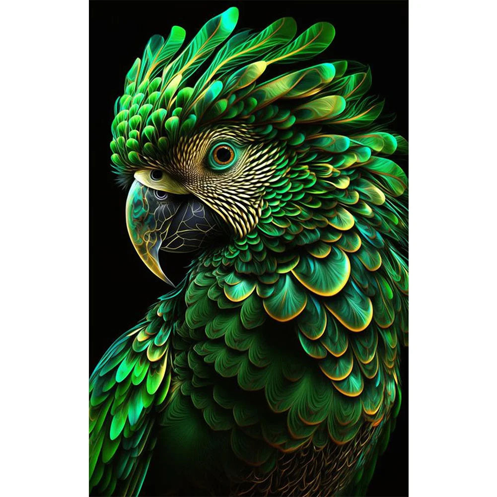 Parrot-Full Round Diamond Painting-45x70cm-Large Size