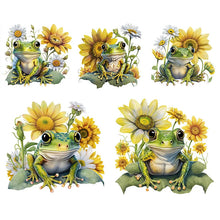 Charger l&#39;image dans la galerie, Sunflower Frog-Full Round Diamond Painting-30x30cm
