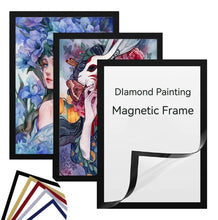 Charger l&#39;image dans la galerie, Cadre magnétique auto-adhésif 3 couleurs Cadre de peinture diamant bricolage
