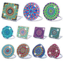 Charger l&#39;image dans la galerie, Miroir de maquillage Mandala-Diamant
