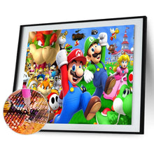 Charger l&#39;image dans la galerie, Super Mario - peinture au diamant rond complet
