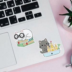 2pcs dessin animé bricolage diamant dessin autocollant