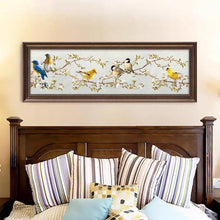 Charger l&#39;image dans la galerie, Oiseaux - peinture complète de diamant - 80x30cm
