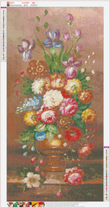 Fleur - peinture complète de diamant - 85x45cm